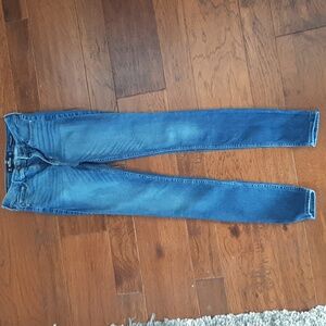 Hollister Women's Skinny Jeans - Dark Blue